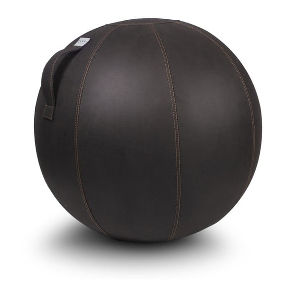 Tmavě hnědý sedací míč VLUV Veel, Ø 60 - 65 cm