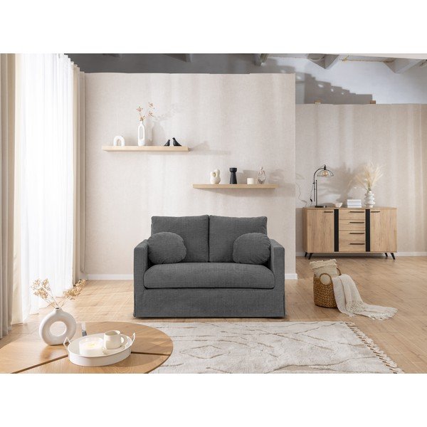 Тъмносив диван 140 cm Paphos – Ropez-image-2