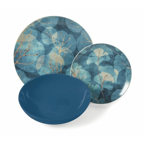 Комплект от 18 части от сини чинии Dream от порцелан и фаянс Blue Dream - VDE Tivoli 1996-image-1