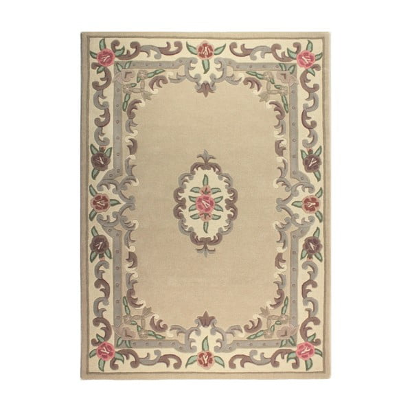 Бежов вълнен килим , 120 x 180 cm Aubusson - Flair Rugs