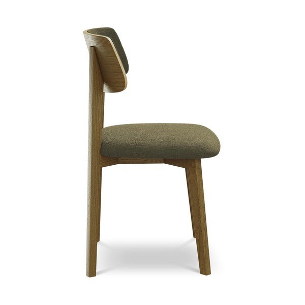 Зелен трапезен стол от масивна дървесина Niu – Makamii-image-2