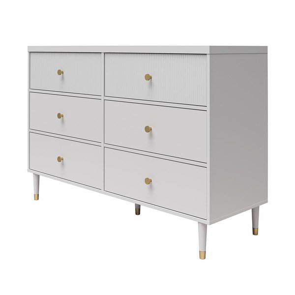 Сив нисък скрин 138x93 cm Elizabeth – CosmoLiving by Cosmopolitan-image-3