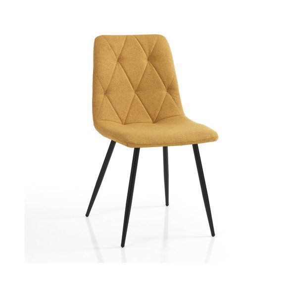 Трапезни столове в комплект от 2 бр. в цвят жълта охра Mesh – Tomasucci