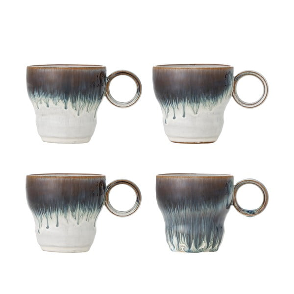 Сини глинени чаши в комплект от 4 бр. 300 ml Nigel – Bloomingville