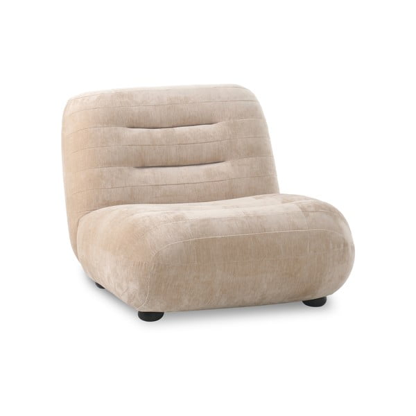 Бежово кадифено кресло Wyatt – Dutchbone