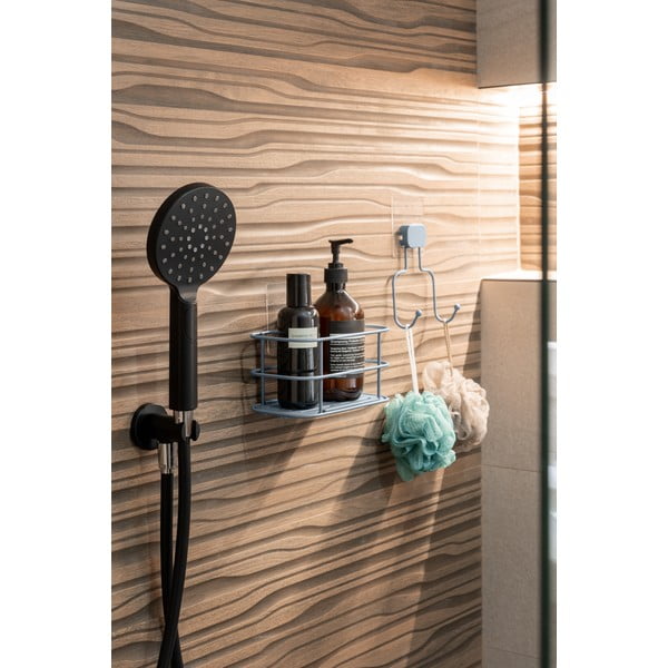 Светлосин самоносещ се метален рафт за баня Grena - Compactor-image-4