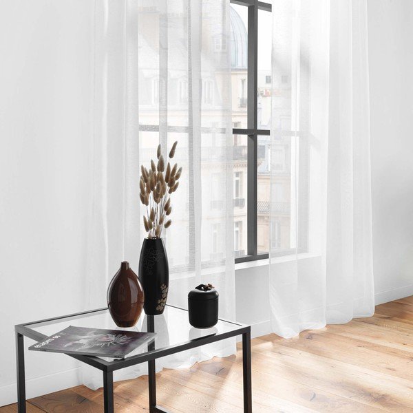 Бяла завеса от воал 140x240 cm Lissea – douceur d'intérieur-image-2