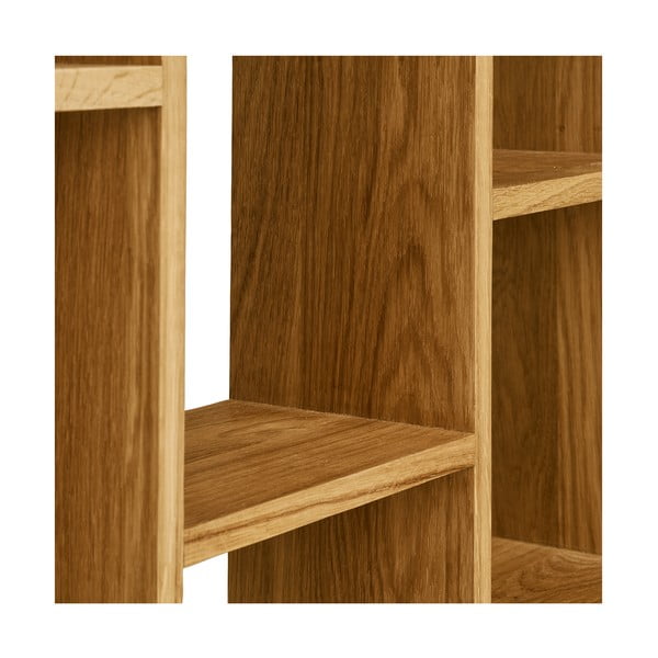 На няколко нива стенен рафт от масивен дъб в естествен цвят 15 cm Townsville – House Nordic-image-3