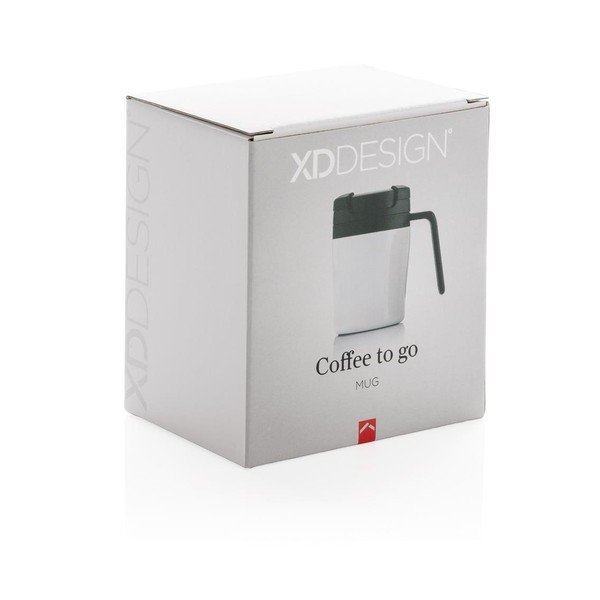 Бяла термочаша с дръжка XD Design Coffee to Go, 160 ml - XD Design-image-4