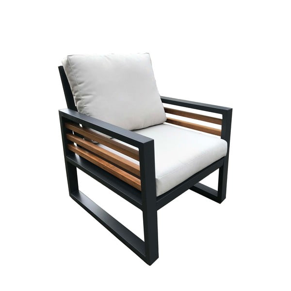 Сив алуминиев градински комплект за отдих за 5 души Colmar – Rojaplast-image-2