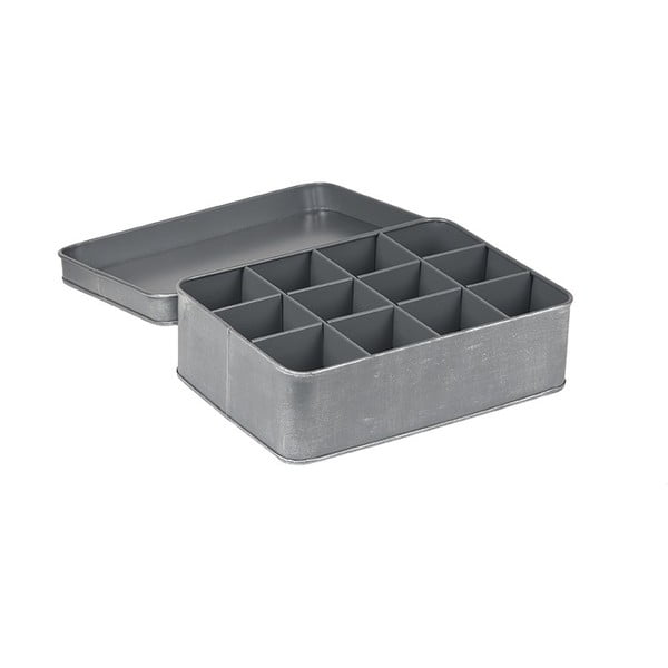 Сива метална кутия за чай - LABEL51