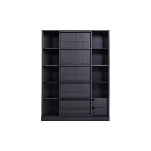 Черна библиотека от борова дървесина 150x200 cm Swing - WOOOD-image-4