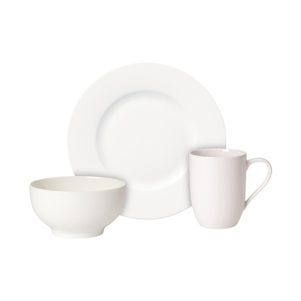 Snídaňový porcelánový set misky, talíře a hrnku Villeroy & Boch For Me