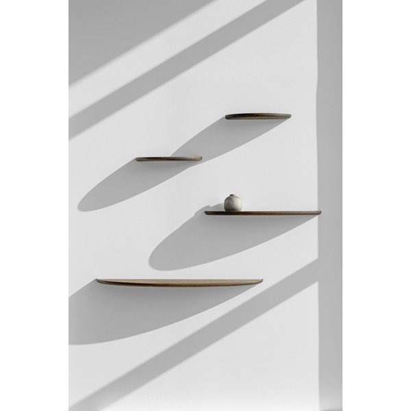 Рафт от кафяв дъб 100 cm Mu - Gazzda-image-3