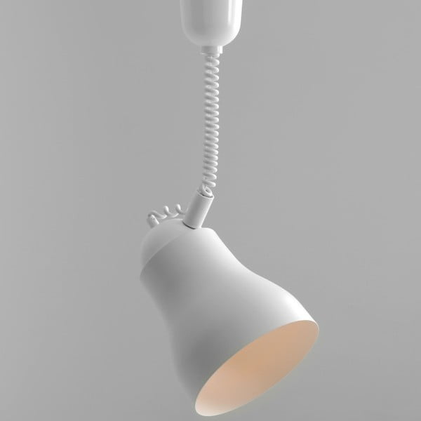 Bílé závěsné světlo Custom Form Globo-image-1