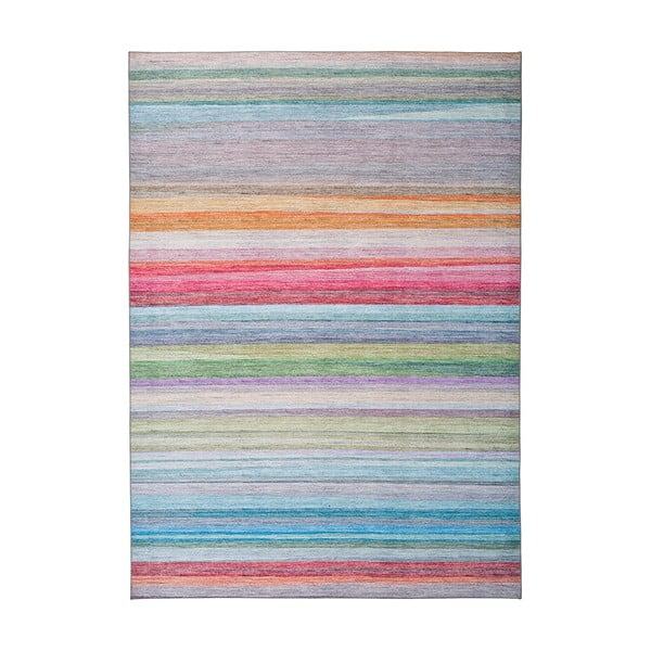 Пъстър раиран килим с високо съдържание на памук Ексклузивен, 160 x 115 cm - Universal