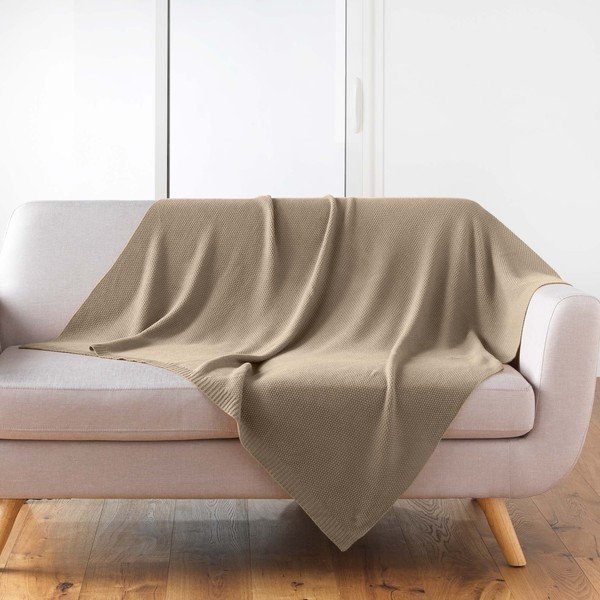 Плетено одеяло 125x150 cm Tricotine – douceur d'intérieur-image-1