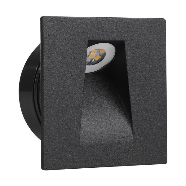 Черна LED стенна лампа MECINOS – EGLO-image-3