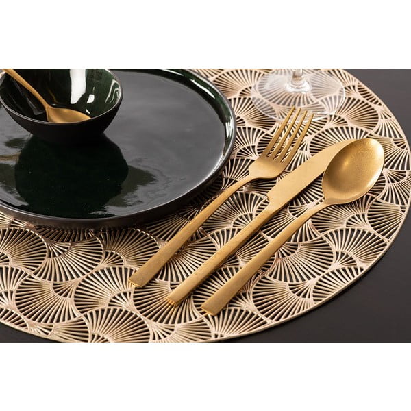 Подложка за хранене в златисто, ⌀ 38 cm - Tiseco Home Studio-image-1