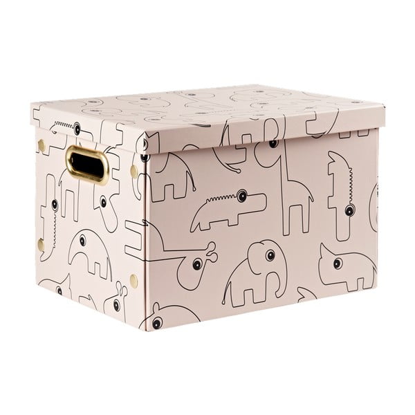 Розова кутия за съхранение Contour - Done by Deer