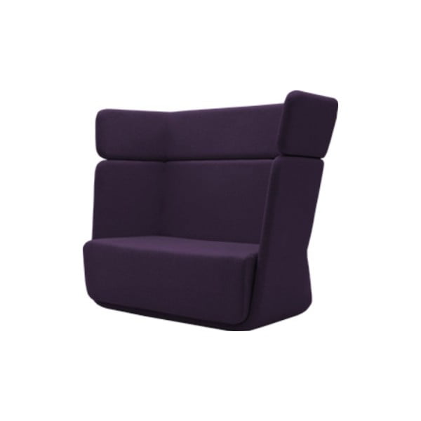 Тъмно лилаво кресло кошница Eco памук тъмно лилаво - Softline