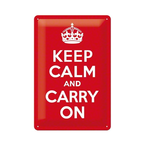 Cedule Keep Calm, 20x30 cm