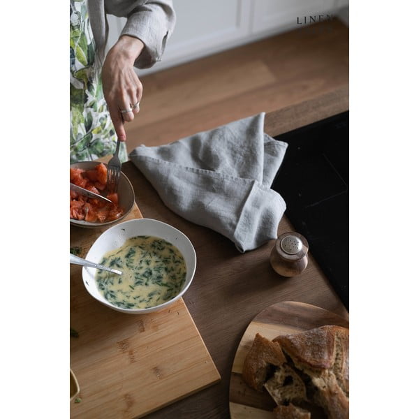 Ленена кърпа за съдове 45x65 cm Khaki – Linen Tales-image-2