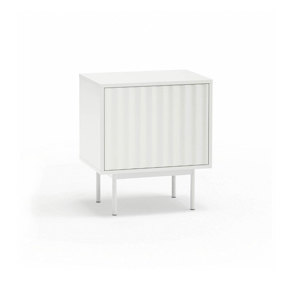 Бяло матово нощно шкафче Sierra – Teulat-image-2