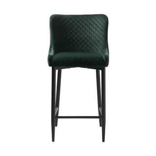 Зелен кадифен бар стол (височина на седалката 77 cm) Ottowa – Unique Furniture