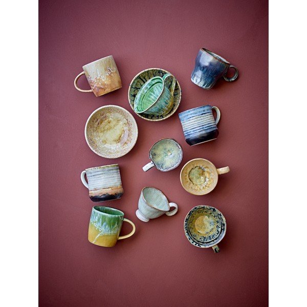 Сини глинени чаши в комплект от 4 бр. 380 ml Deana – Bloomingville-image-4