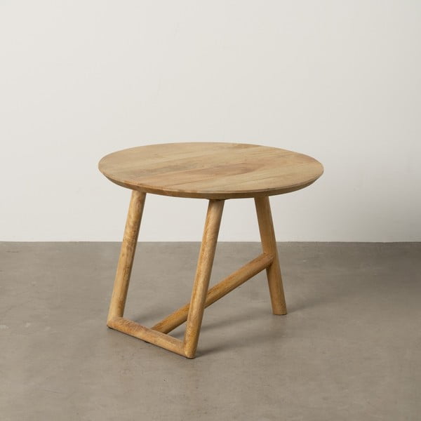 Кръгла масичка за кафе от масивно манго в естествен цвят ø 60 cm Mao – Ixia-image-1