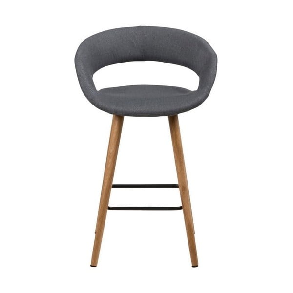 Комплект от 2 тъмносиви бар столa Gill - Actona-image-1