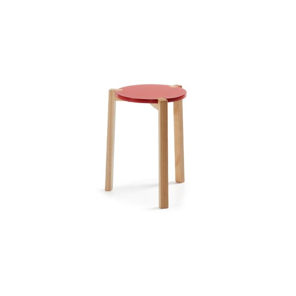 Červený odkládací stolek La Forma Elroy