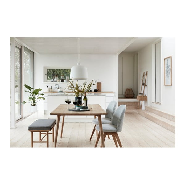 Комплект от 2 бели железни саксии на пиедестали Haggo Airy - Hübsch-image-2