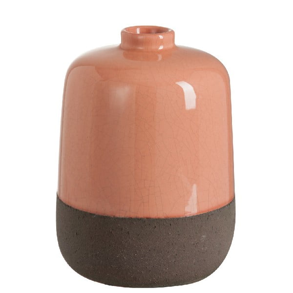 Оранжева керамична ваза, височина 25 cm - J-Line