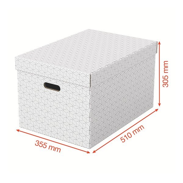 Комплект от 3 бели кутии за съхранение , 35,5 x 51 cm - Esselte Home-image-2