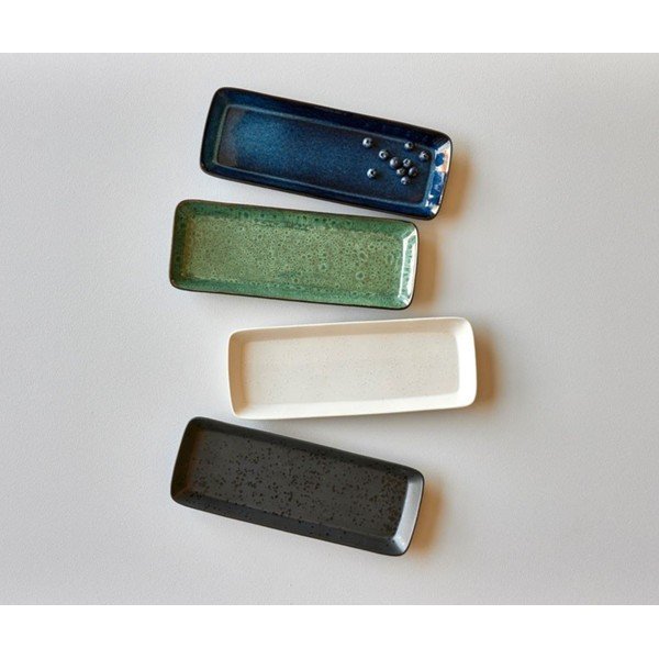 Поднос за сервиране керамична тава 14x38 cm Gastro Dark Blue/Black – Bitz-image-3