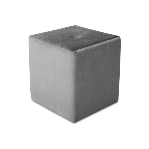 Светлосив пуф , 40 x 45 cm Margaret - Mazzini Sofas-image-3