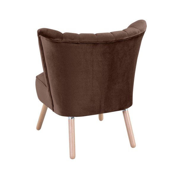Hnědé křeslo Max Winzer Alessandro Suede-image-1