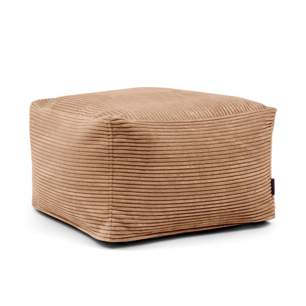 Кафяв пуф от рипсено кадифе Softbox MooG – SLOWDOWN