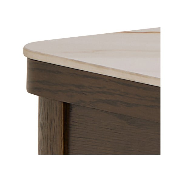 Конзолна маса с керамичен плот в бежов и тъмнокафяв цвят 40x100 cm Southampton – Actona-image-4