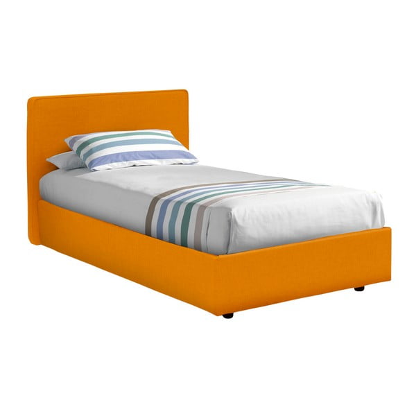 Oranžová jednolůžková postel 13Casa Ninfea, 80 x 190 cm