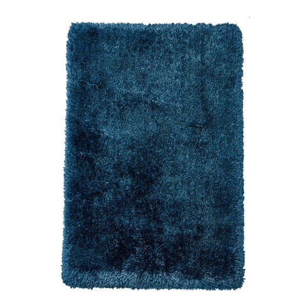 Син ръчно тъфтинг килим Montana Puro Steel Blue, 80 x 150 cm - Think Rugs