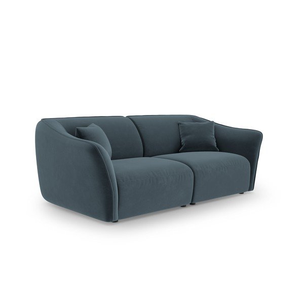 Син кадифен диван 206 cm Tokyo – Cosmopolitan Design-image-2