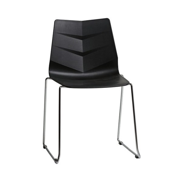 Комплект от 4 черни трапезни стола Сара - Marckeric