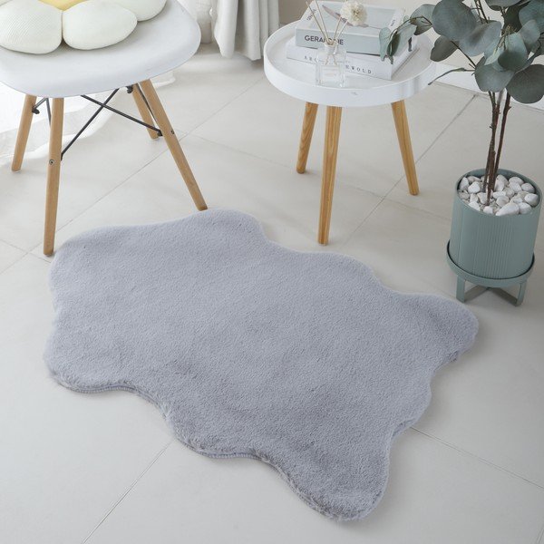 Светлосива синтетична кожа 60x90 cm Caty – Ayyildiz Carpets-image-1