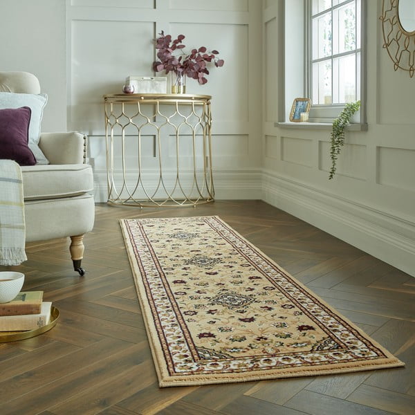 Бежова пътека 60x230 cm Sherborne – Flair Rugs-image-1
