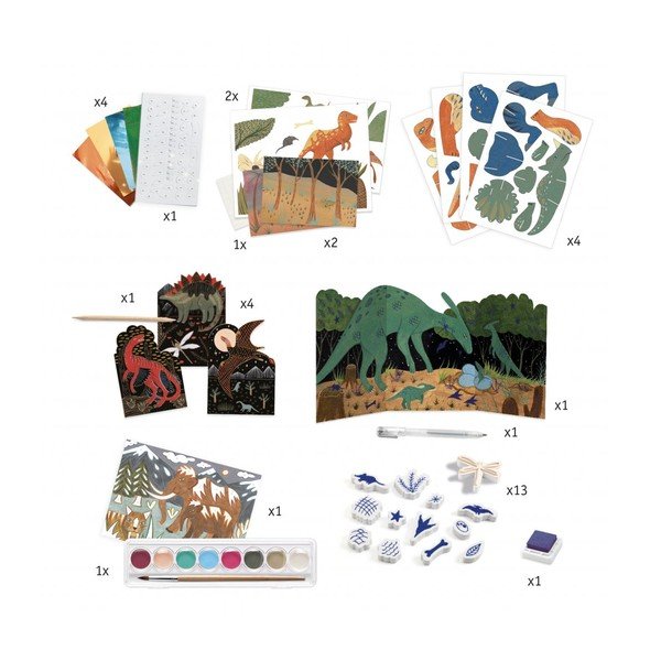 Творчески арт комплект Динозаври - Djeco-image-2