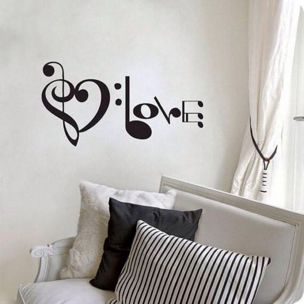 Декоративен стикер за стена Music Love - Unknown