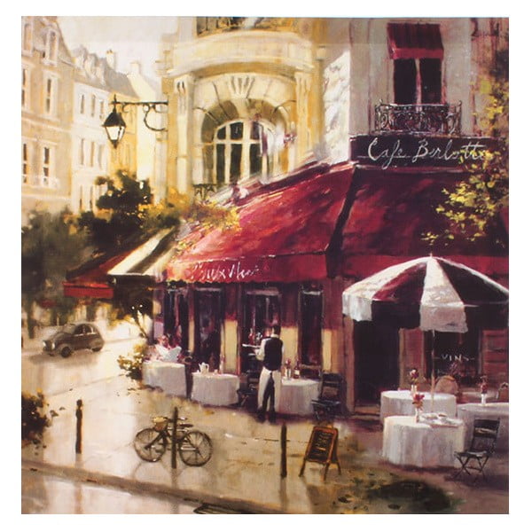 Obraz na plátně Café Berlotte, 50x50 cm